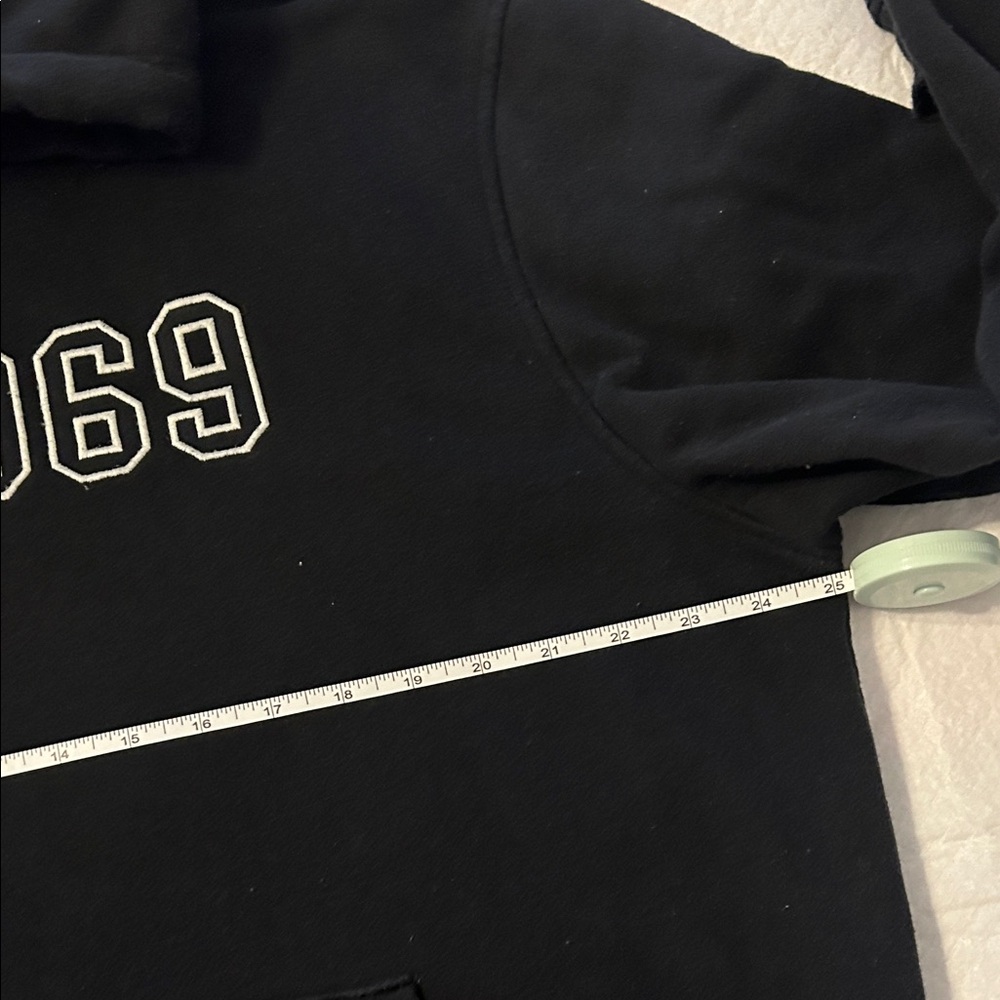 GAP Black Hoodie with White Accents